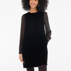 J. Crew Black Long Sleeve Dress